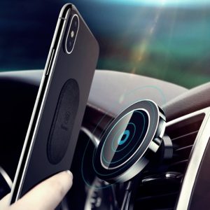 Baseus Magnetic QI autós telefontartó vezeték nélküli töltéssel